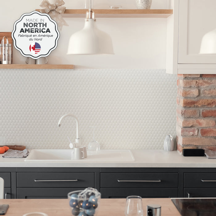 Smart Tiles Peel and Stick 4-Sheet 9 x 9 Backsplash - Penny Romy