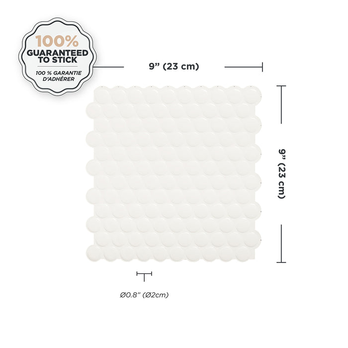 Smart Tiles Peel and Stick 4-Sheet 9 x 9 Backsplash - Penny Romy