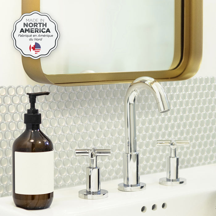 Smart Tiles Peel and Stick 4-Sheet 9 x 9 Backsplash - Penny Sergio