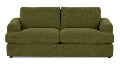 Made in Canada Customizable Sofa Lab Curve 86" Fabric Condo Sofa  – Chenille Moss | Sofa personnalisable Curve de Sofa Lab de 86 po de format condo fabriqué au Canada en tissu - Chenille Moss
