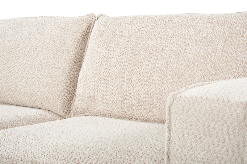 Infinity 2-Piece Modular Chenille Fabric Loveseat – Taupe