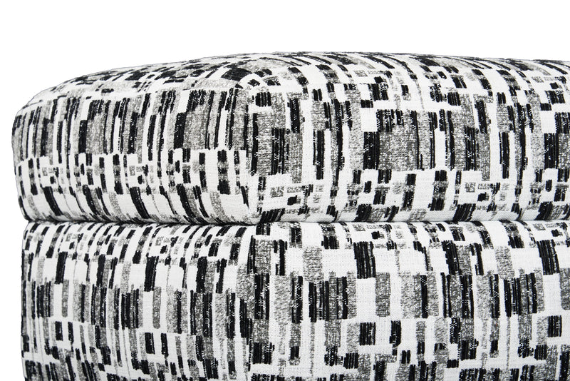 Made in Canada Customizable Sofa Lab Trunk 39\" Fabric Storage Ottoman – Noir Accent Fabric
