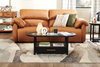 Momento 90" Genuine Leather Power Reclining Sofa – Caramel | Sofa à inclinaison électrique Momento de 90 po en cuir véritable - caramel