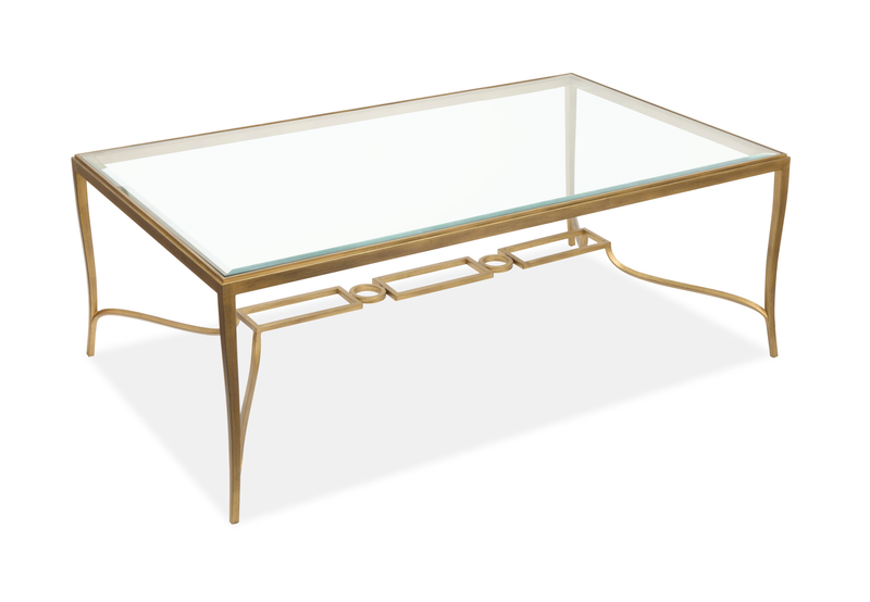 Avondale 50\" Coffee Table - Burnished Brass