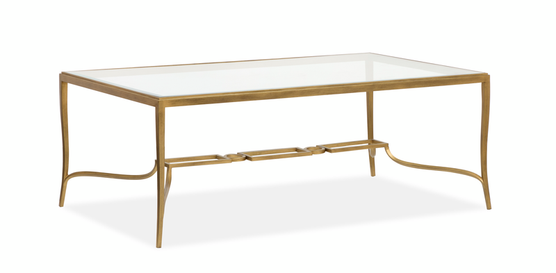 Avondale 50\" Coffee Table - Burnished Brass