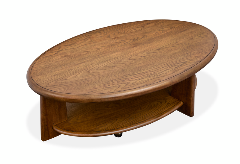 Baltic 30\" Coffee Table with Storage and Casters - Tawny Brown 