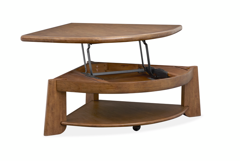 Baltic 38\" Lift-Top Coffee Table with Storage - Tawny Brown 