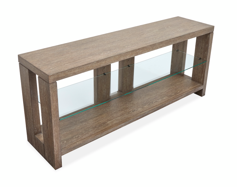 Bukley 64\" Sofa Table with Storage- Spiced Brown