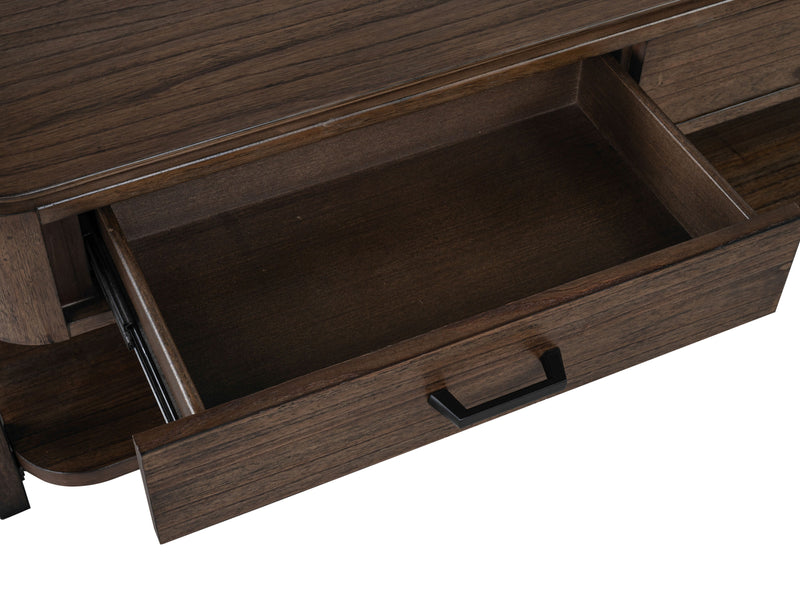 Camdale 52.5\" Lift and Flip Top Coffee Table with Storage - Chocolate