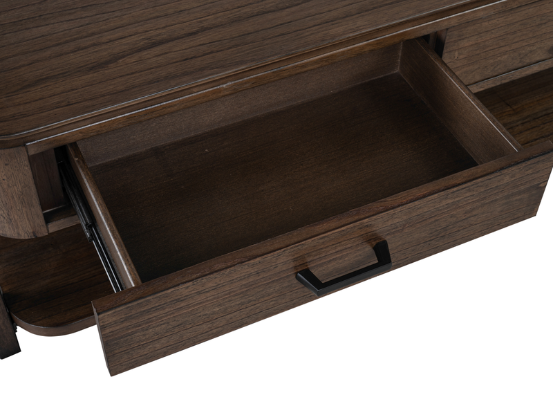 Camdale 52.5\" Lift and Flip Top Coffee Table with Storage - Chocolate