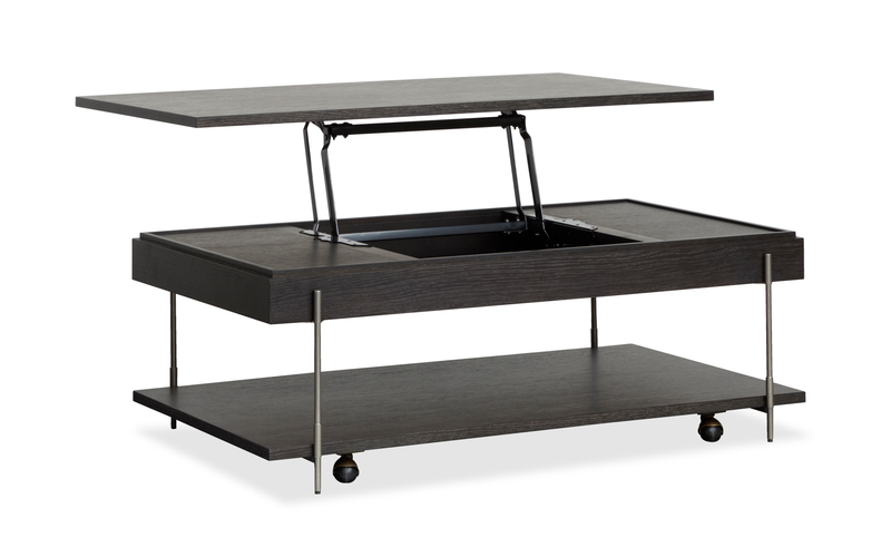 Corrall 50\" Lift-Top Coffee Table with Storage - Dark Briarsmoke