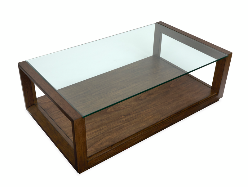 Drover 52\" Coffee Table with Storage and Casters - Cinnamon 