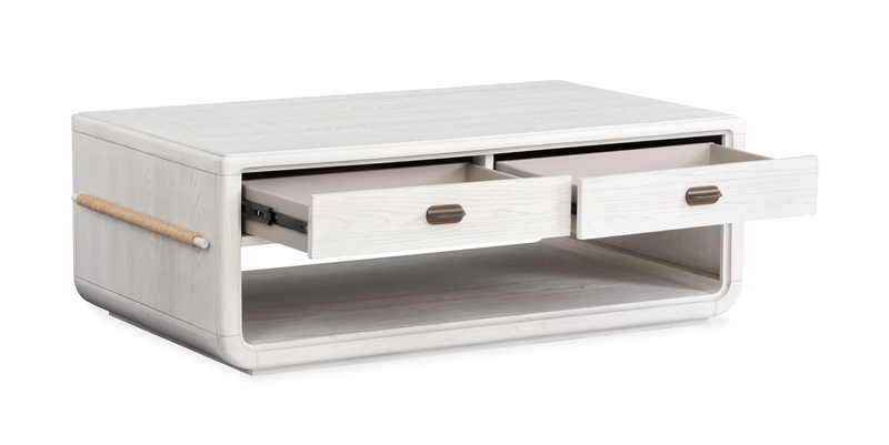 Holton 50\" Coffee Table with Storage  - Pearl 