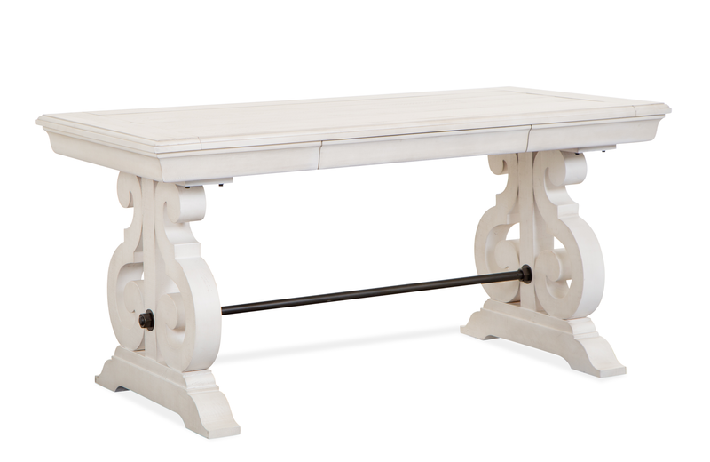 Milson 64\" Desk with Storage - Alabaster