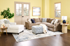 Made in Canada Customizable Sofa Lab Curve 2-Piece Fabric Sectional - Chenille Praline | Sofa sectionnel 2 pièces personnalisable Curve de Sofa Lab fabriqué au Canada en tissu - Chenille Praline