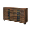 Titanium Bedroom 6-Drawer Dresser, 58.5\"W x 34.1\"H – Brown