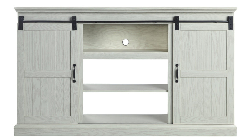 Manhattan Comfort Myrtle 60\" TV Stand with 2 Sliding Doors - Cream Oak