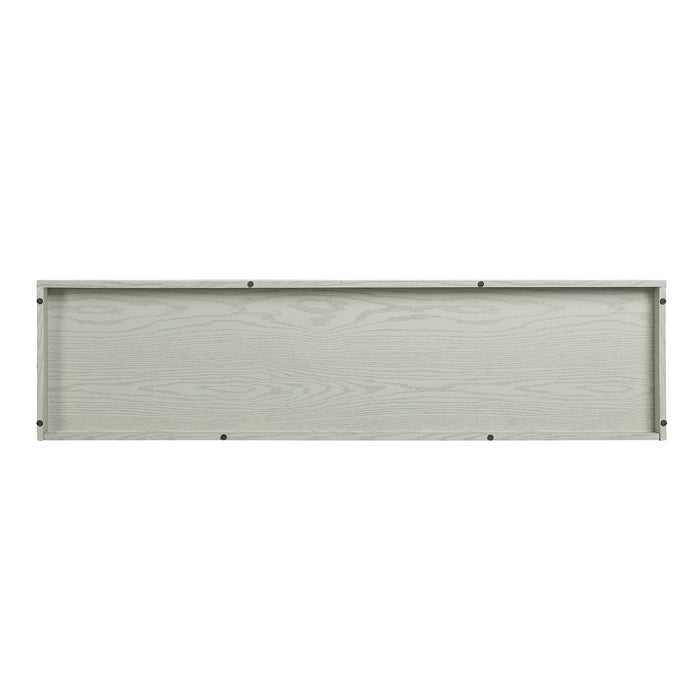 Manhattan Comfort Myrtle 60\" TV Stand with 2 Sliding Doors - Cream Oak