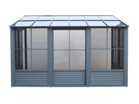 Gazebo Penguin Florence - Wall Mounted Solarium 10x16 Polycarbonate Roof