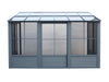 Gazebo Penguin Florence - Wall Mounted Solarium 8x16 Polycarbonate Roof