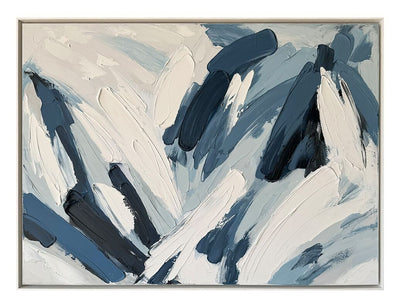 Shroud Hand Painted Heavy Textured Wall Art – 48" x 36" | Œuvre d’art murale Shroud peinte à la main à texture épaisse - 48 po x 36 po