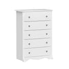 Monterey 5-Drawer Chest - White