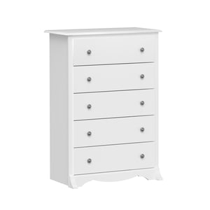 Monterey 5-Drawer Chest - White