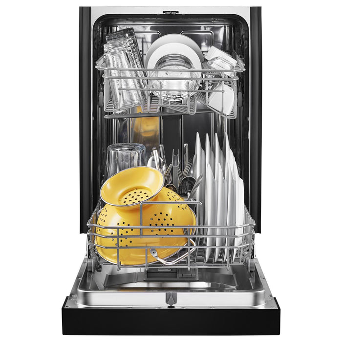 Whirlpool 18\" 50 dBA Built-In Front-Control Dishwasher - Black - WDPS5118PB