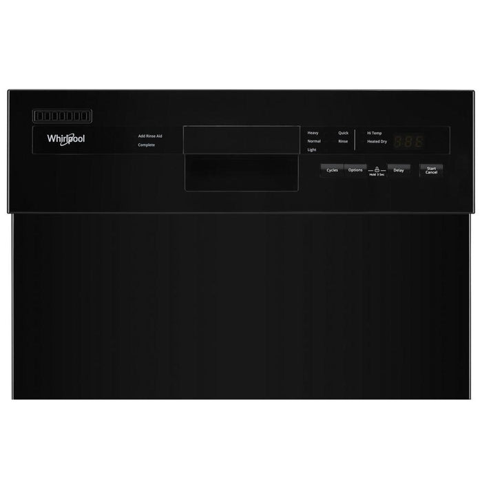 Whirlpool 18\" 50 dBA Built-In Front-Control Dishwasher - Black - WDPS5118PB