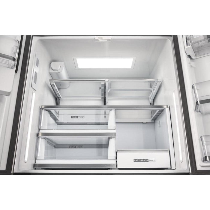 Whirlpool 36” 23.4 Cu. Ft. French Door Refrigerator – Black Stainless Steel - WRFC7036RV