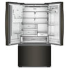 Whirlpool 36” 23.4 Cu. Ft. French Door Refrigerator – Black Stainless Steel - WRFC7036RV | Réfrigérateur Whirlpool à portes françaises, 23,4 pi³, 36 po de largeur, profondeur de comptoir réelle – Acier inoxydable Noir – WRFC7036RV