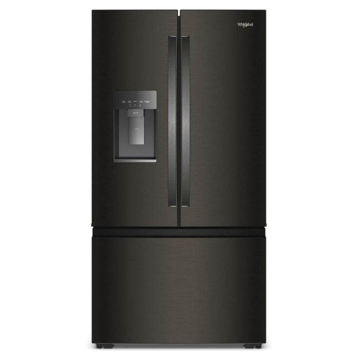 Whirlpool 36” 23.4 Cu. Ft. French Door Refrigerator – Black Stainless Steel - WRFC7036RV