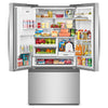 Whirlpool 36” 23.4 Cu. Ft. French Door Refrigerator – Stainless Steel - WRFC7036RZ | Réfrigérateur Whirlpool à portes françaises, 23,4 pi³, 36 po de largeur, profondeur de comptoir réelle – Acier inoxydable – WRFC7036RZ