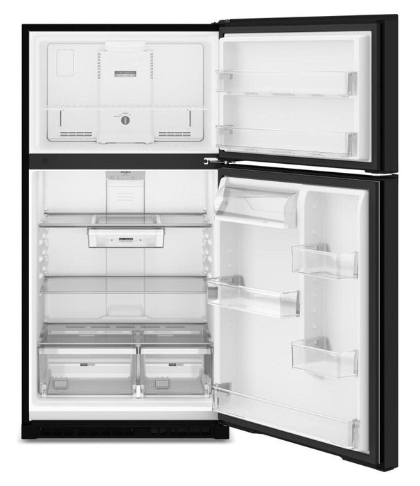 Whirlpool 32.8\" 21 Cu. Ft. Top Freezer Refrigerator - Black - WRTX7421TB