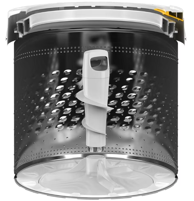 Whirlpool 6.1 Cu. Ft. Smart Top Load Washer with Removable Agitator – Radiant Silver - WTW8507TR