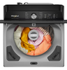 Whirlpool 6.1 Cu. Ft. Smart Top Load Washer with Removable Agitator – Radiant Silver - WTW8507TR | Laveuse intelligente Whirlpool à chargement par le haut de 6,1 pi3 avec agitateur amovible - argenté radieux - WTW8507TR