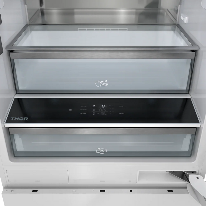 Thor Kitchen 30\" Built-In Panel-Ready Bottom Mount Refrigerator - XRF3016BBP