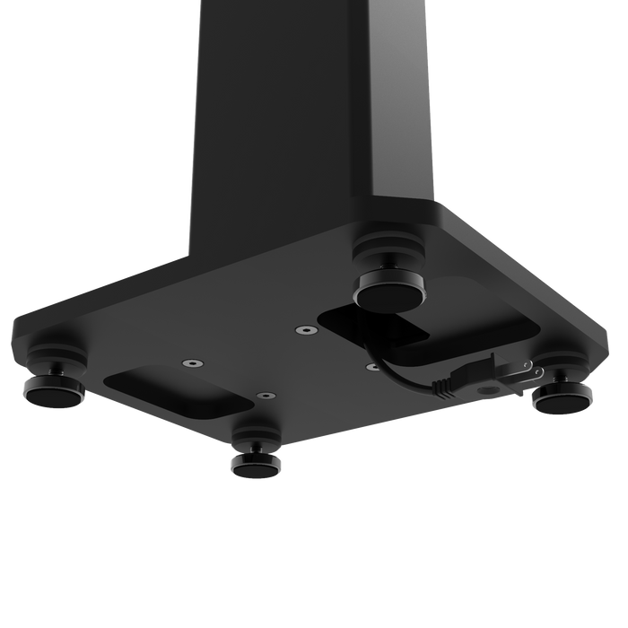 Kanto SX22 22\" Fillable Speaker Stands with Isolation Feet and Fillable Channel - Pair, Black