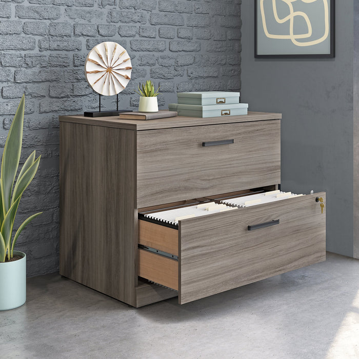 Affirm 35.43\" Commercial Grade 2-Drawer Filing Cabinet - Hudson Elm