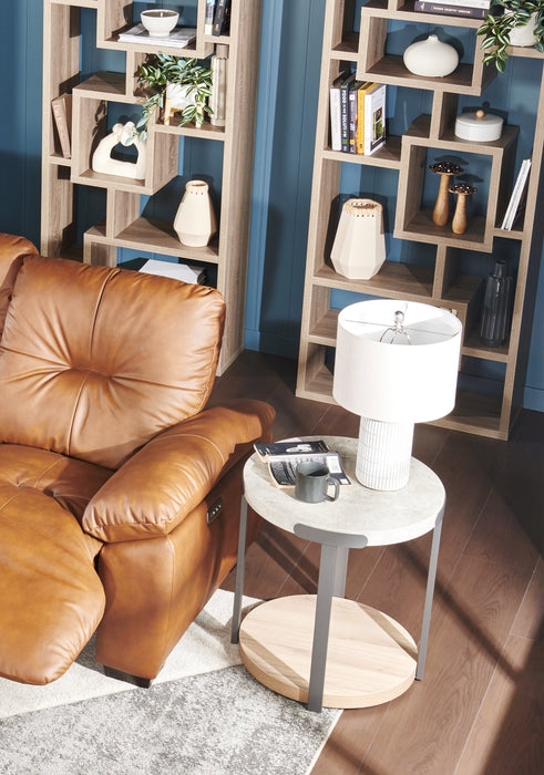 Archer 21” Grey and White Ceramic Table Lamp