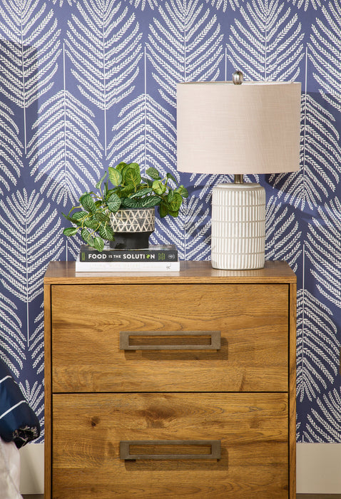 Archer 21” Grey and White Ceramic Table Lamp