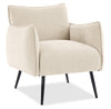 Arlo 29.5\" Linen-Look Fabric Accent Chair – Taupe