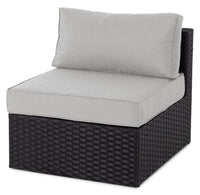 Barbados Armless Patio Chair – Grey