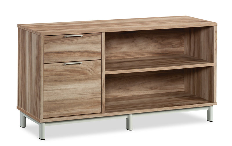 Bergen Circle 45.04\" Commercial Grade Credenza - Natural Woood