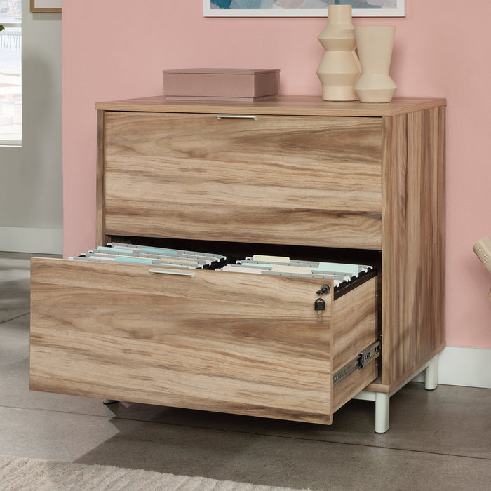 Bergen Circle 30.35\" Commercial Grade 2-Drawer Filing Cabinet - Natural Wood 