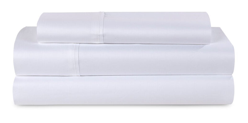 BEDGEAR Hyper-Cotton™ Twin XL Sheet Set - Optic White|Ensemble de draps Hyper-CottonMC BedgearMC pour lit simple très long - blanc optique