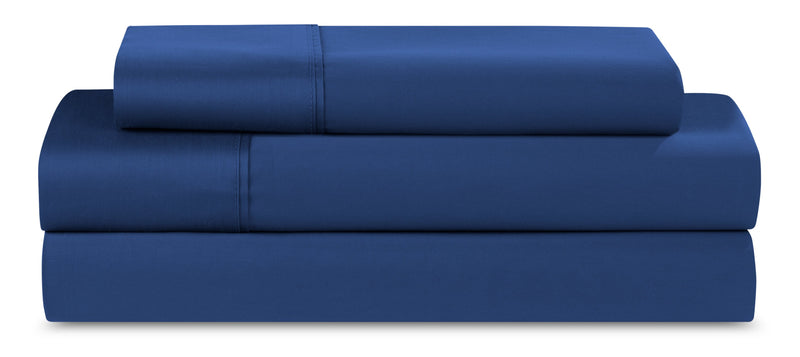 BEDGEAR Hyper-Cotton™ 3-Piece Twin Sheet Set - Navy|Ensemble de draps Hyper-Cotton BEDGEARMD 3 pièces pour lit simple - bleu marine|BFS21NTS