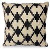 Indoor/Outdoor Patterned Accent Pillow - Black and Beige
