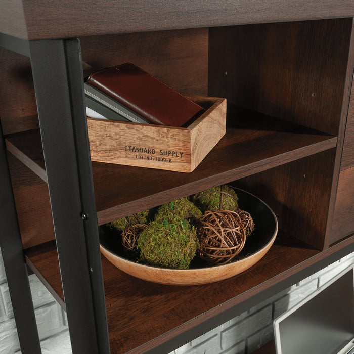 Briarbrook 60\" Commercial Grade Computer Desk Hutch with Cubbyholes - Brown