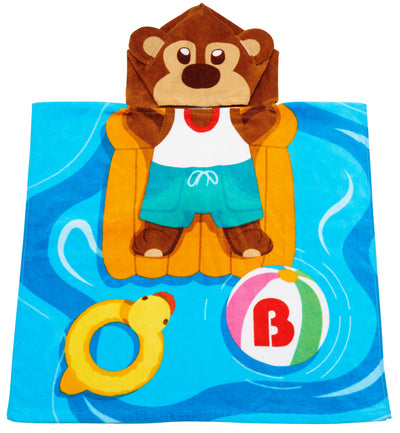 Brickley Bear Hooded Beach Towel | Serviette de plage à capuchon de l’ourson Brickley